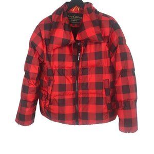 Juicy Couture  Black And Red Zip Up Winter Jacket Size L